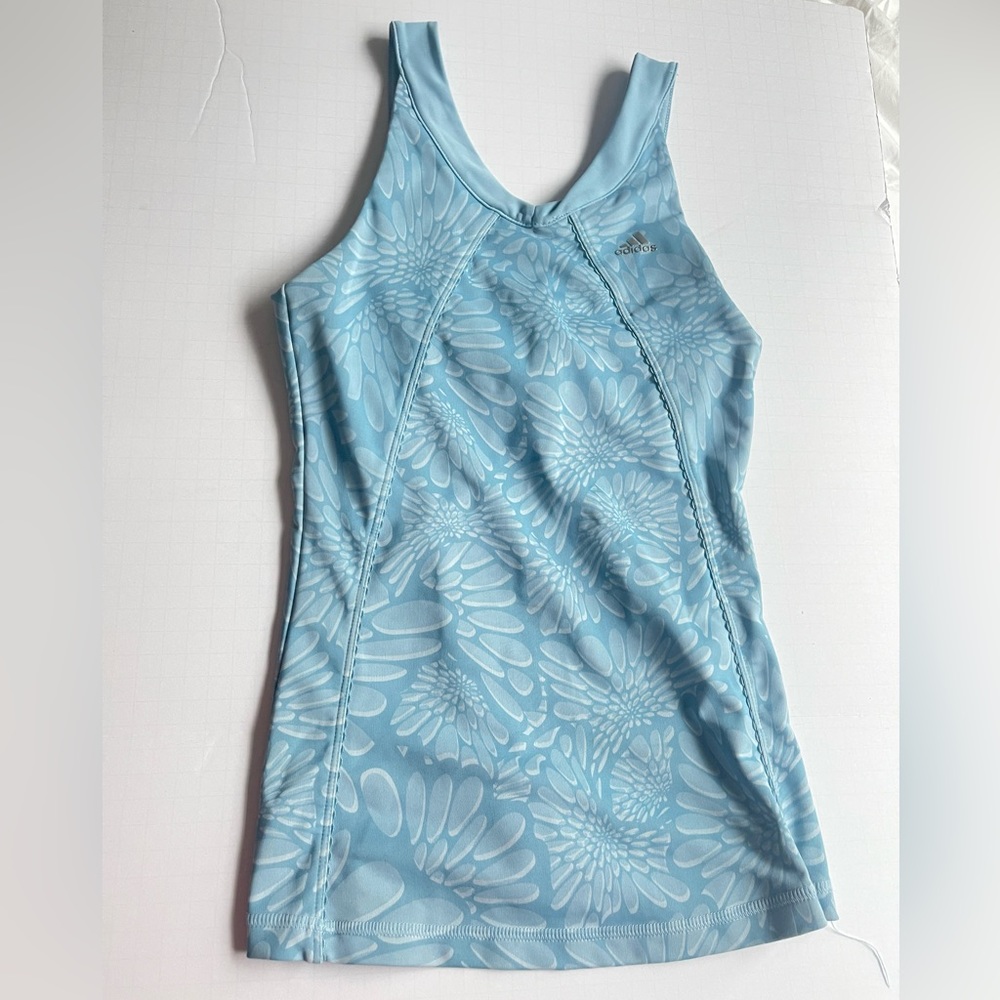 Adidas athletic top with built in bra